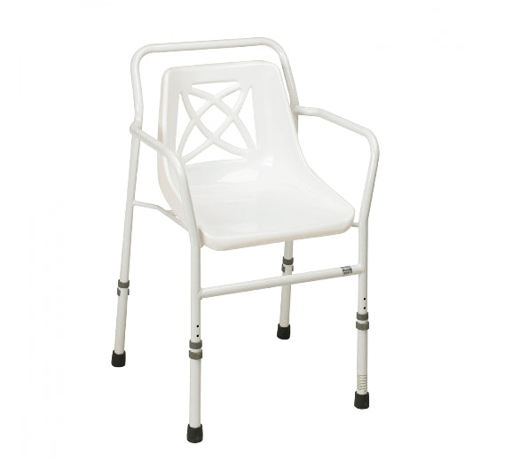 shows the Harrogate Adjustable Height Shower Chair