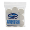 The image shows a pack of nine Waterless Nilaqua Expandable Wipes