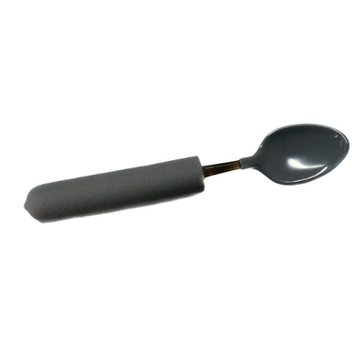 shows the weighted coated teaspoon