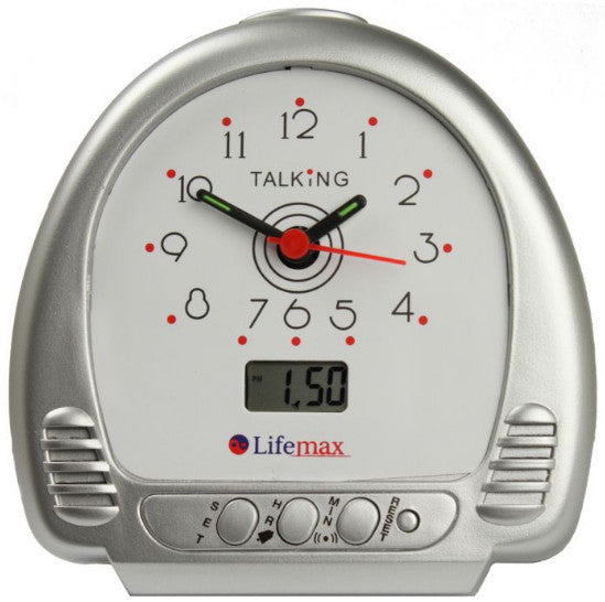 Lifemax Talking Analog Alarm Clock Low Vision Aid Ability Superstore