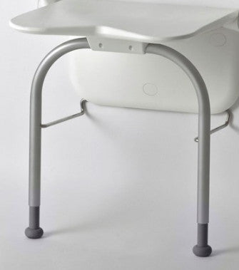Shower seat close up of supporting legs