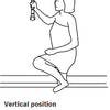 A diagram showing how an Etac Grab Bar can be positioned horizontally or vertically