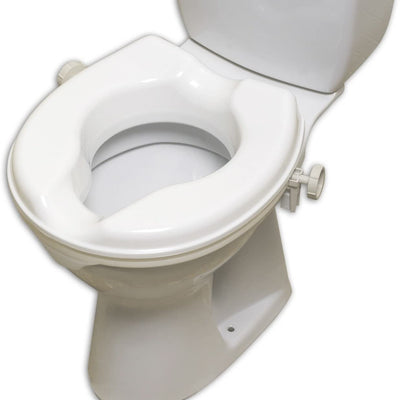 shows the 2 inches linton plus raised toilet seat