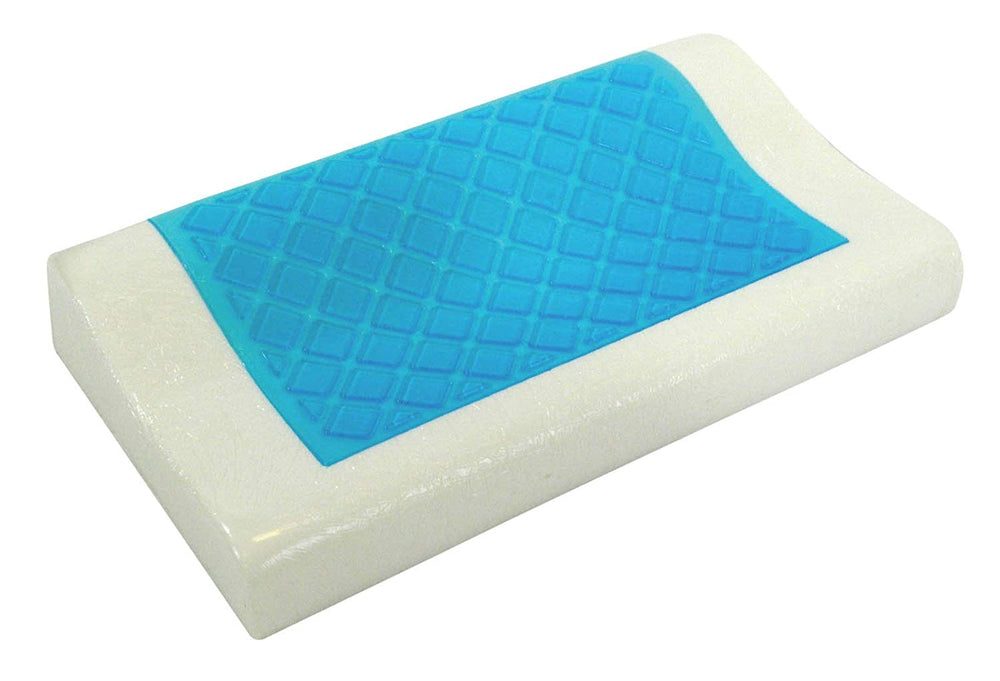 Cooling Gel Memory Foam Contour Pillow with Soft Air Knit Fabric Cover