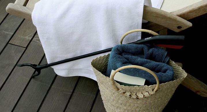 the image shows an etac aktiv reacher in a basket