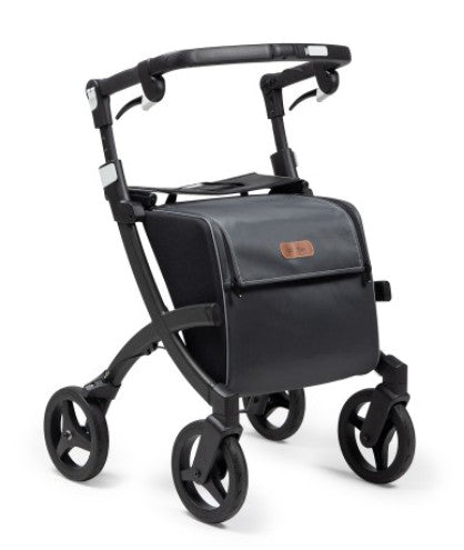 Rollz Flex Shopping Rollator with Classic Brakes - Matt black