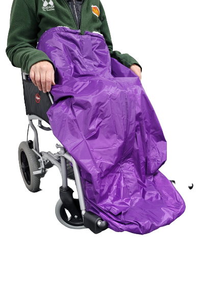 The purple wheelchair cosy
