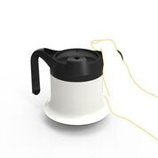 Non Tip Twin Handle Tumbler - Diagram of how to use