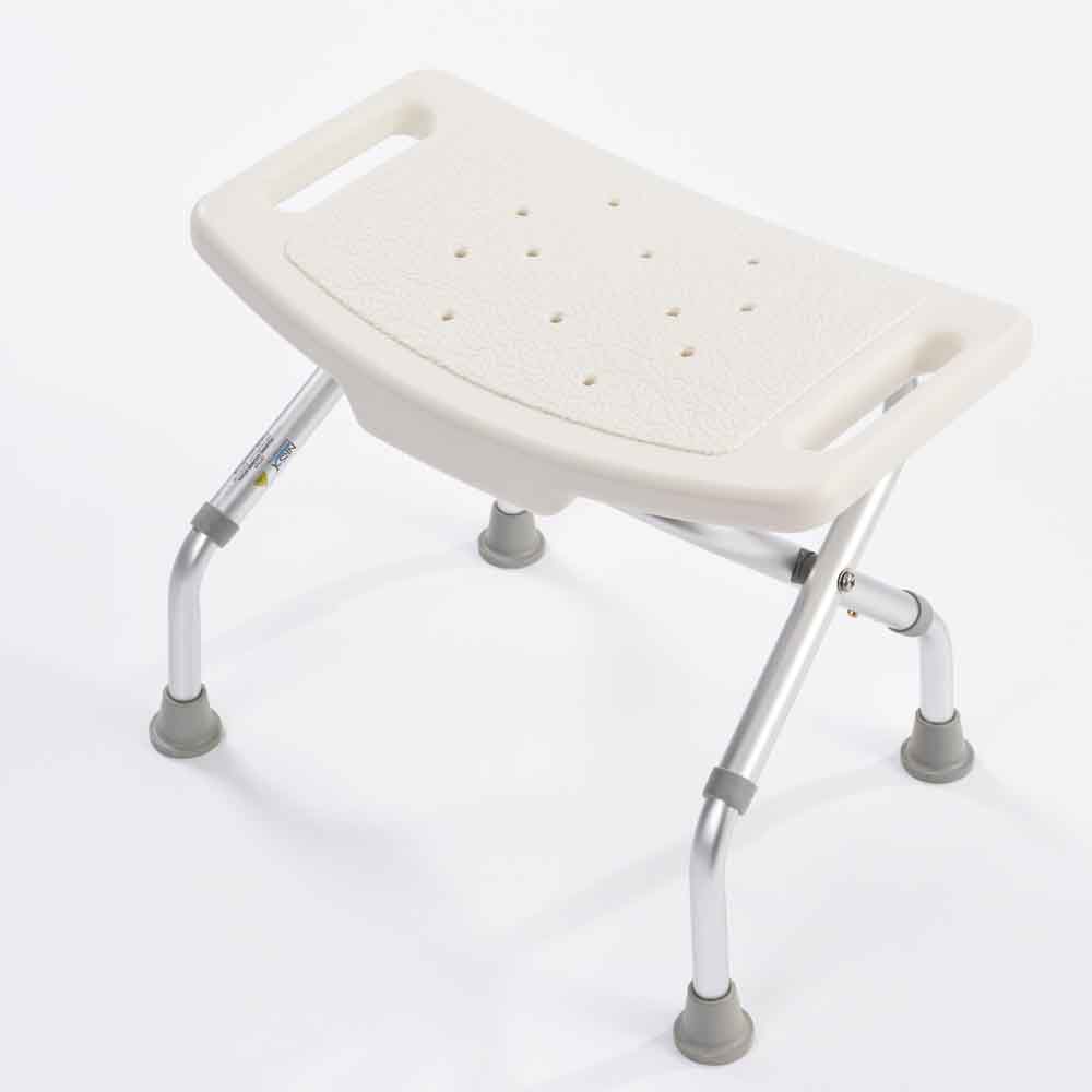 shows Economy Foldable Shower Stool from above