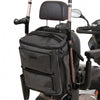 shows how the side pockets of the Torba Luxe bag can be used to transport crutches, canes or walking sticks