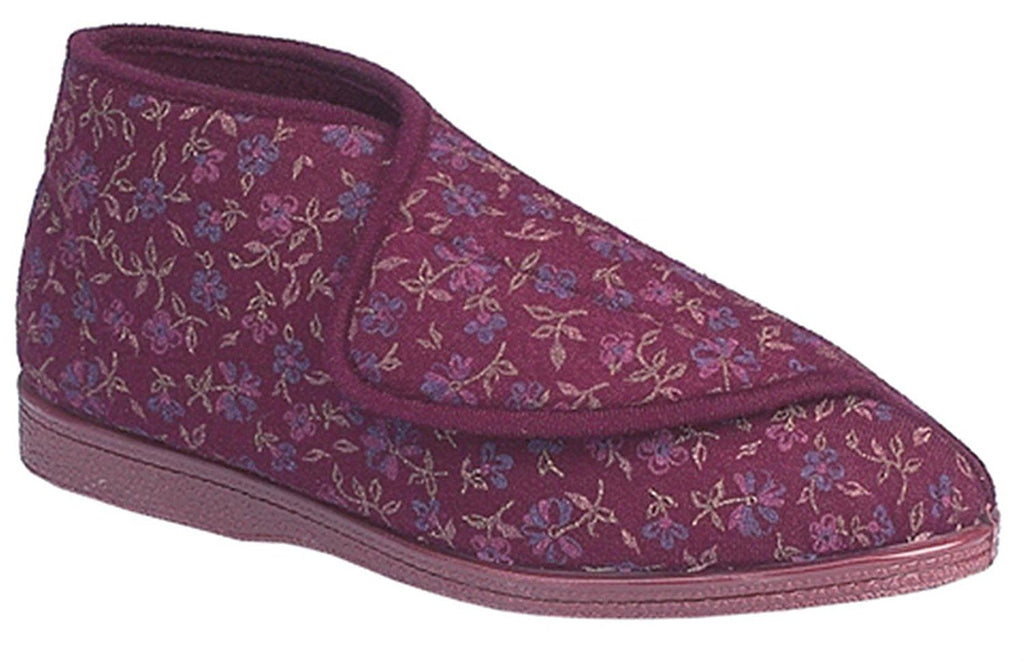 The burgundy Norma Bootee