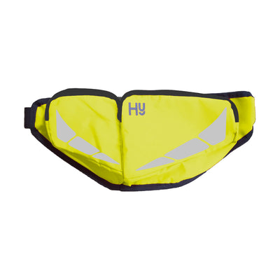 the HyVIZ Reflector Bum Bag in neon yellow with high-visibility detail