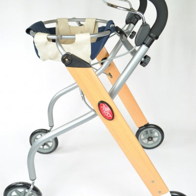 Picture of Lets Go Indoor Rollator Accessories showing the black/silver/beech legs