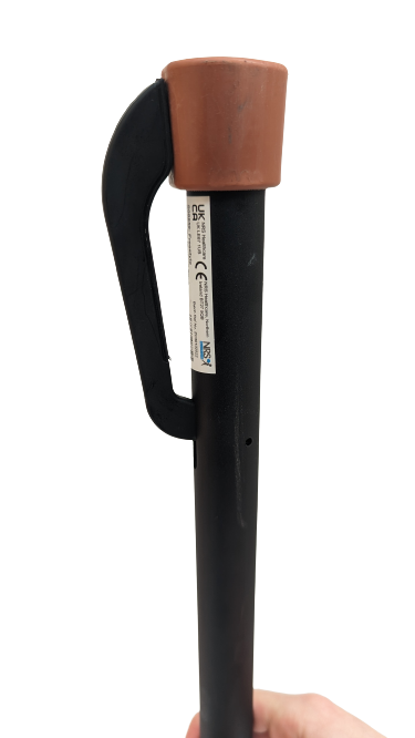 a close up of the bottom of the freestyle grab and go stick