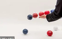 Boccia Ball Pick Up Tube being demonstrated, balls being picked up