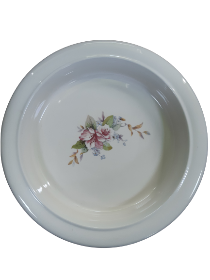 shows the secure grip deep sided plate in taffeta floral pattern design