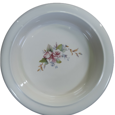 shows the secure grip deep sided plate in taffeta floral pattern design