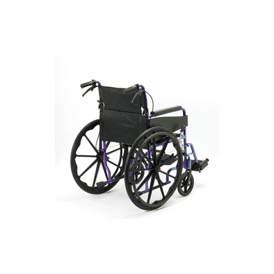 Days Escape Lite Self-Propelled Wheelchair – Wide Purple Rear