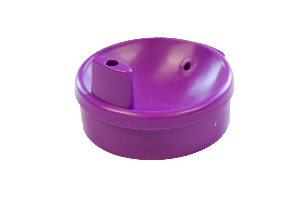 Purple narrow drinking aid
