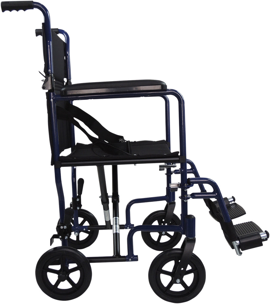 Aluminium Compact Transport Wheelchair Side