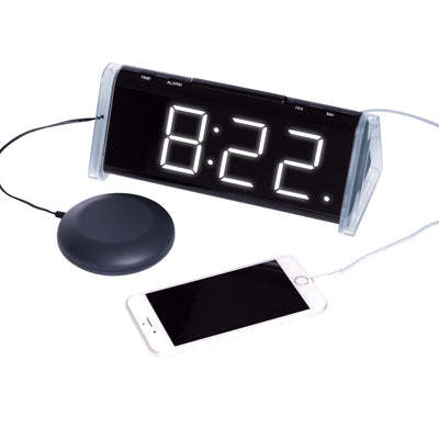 shows the shake 'n' wake extra loud alarm clock