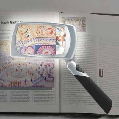 Folding LED Rectangular Magnifier