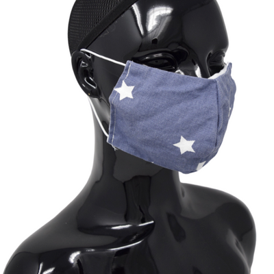 Washable, Reusable Face Mask | White Star