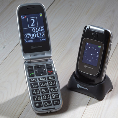 Talking Mobile Flip Phone with Torch, Clock and Camera