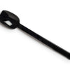 Polycarbonate Flat Edge Spoon Narrow - Black