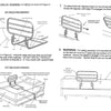 shows part 2 of the assembly and installation instructions for the EZ adjustable bed rail with pouch from stander
