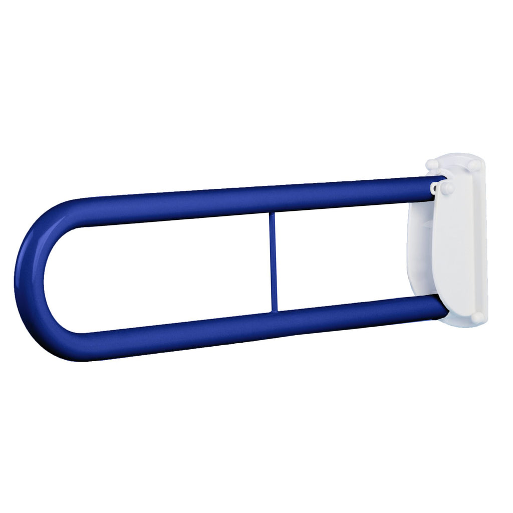 A close up of the Double Arm Support Bar - Blue