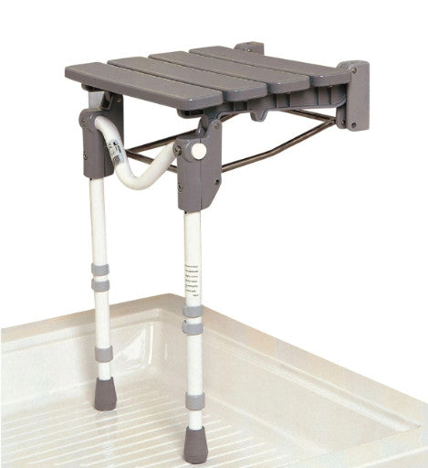 Homecraft Tooting – Sedile Doccia Imbottito Pieghevole, Regolabile In Altezza, Con Piedini Antiscivolo, Portata 157 Kg - 6