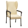 shows the cream flat pack chelsfield high back chair