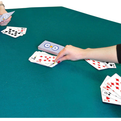 Jumbo Playing Cards – two people playing with them