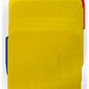 shows a pack of four yellow non slip silicone coasters