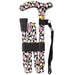 shows the deluxe folding patterned walking cane in 'broadway' design