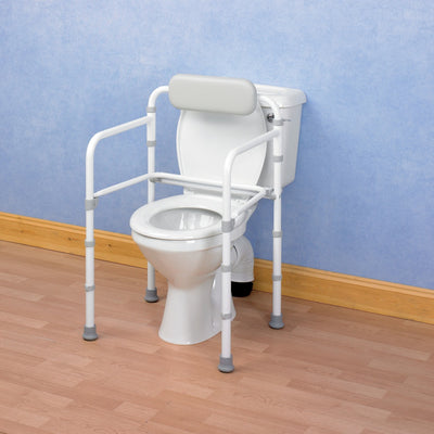 shows the homecraft uni-frame toilet surround rail