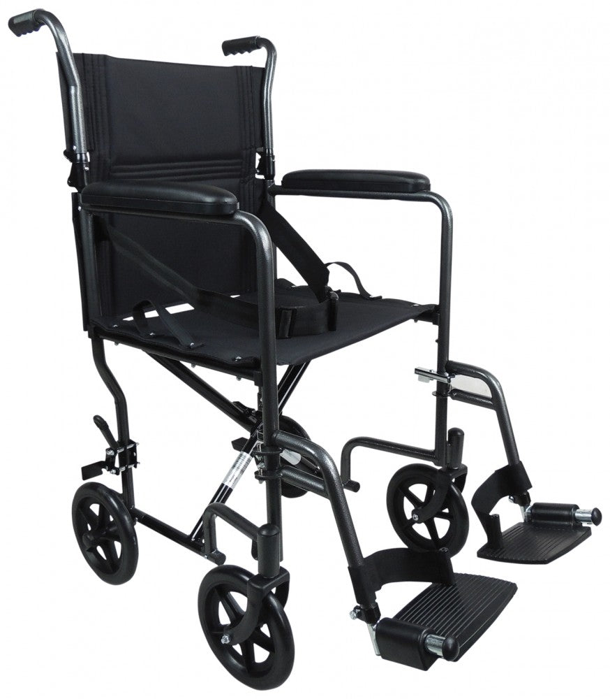 Aluminium-Compact-Transport-Wheelchair Hammered Effect