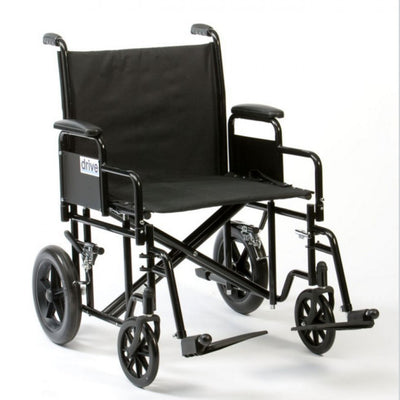 Bariatric-steel-transport-chair 56cm (22'')