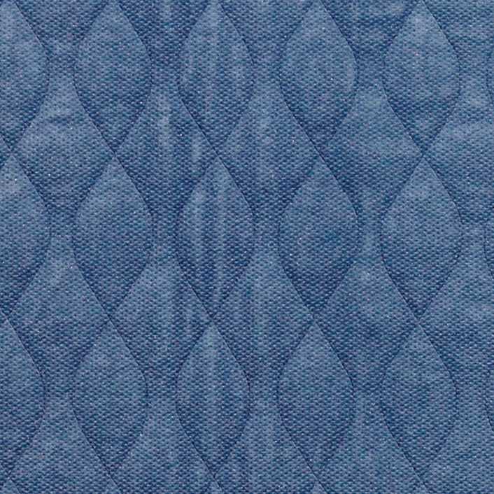 A close up of the Blue coloured Velour Chair Pad
