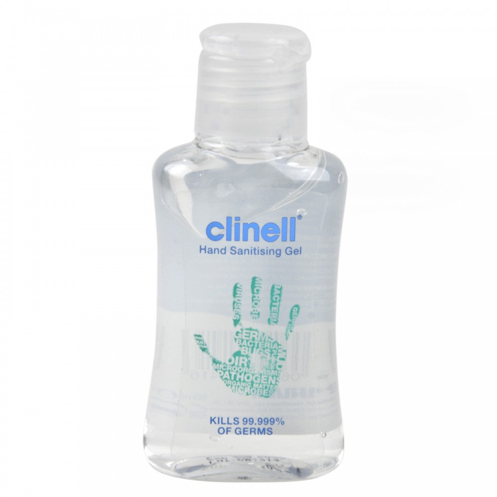 Clinell-Hand-Sanitiser-Gel-50ml-Dispenser With clip