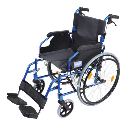 Deluxe-Lightweight-Self-Propelled-Aluminium-Wheelchair Blue