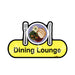 The Dining Lounge Care Home Sign