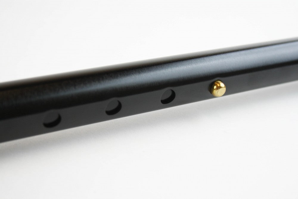 the image shows a close up of the adjustable section of the escort orthopaedic cane