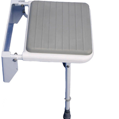 Folding-Shower-Seat-With-Legs Folding Shower Seat with Legs and Padded Seat
