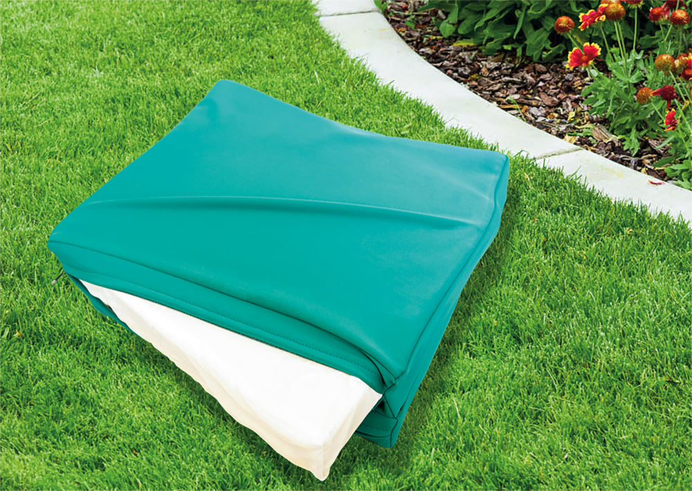 Home and Garden Memory Foam Folding Kneeler Cushion unzipped showing cushion inside