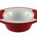 the image shows the ornamin keep warm bowl in red