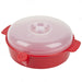 The red keep warm dish with lid