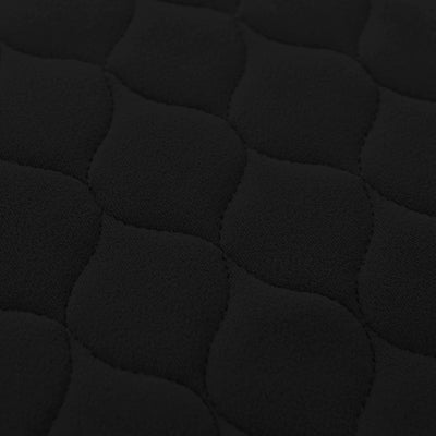 A close up of the pattern on the Black coloured Kylie Chair Pad