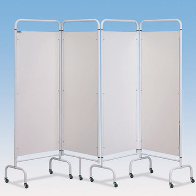 Mobile-Folding-Screens---3-Fold-Plain-White-Screen Mobile Folding Screens - 3-Fold Plain White Screen